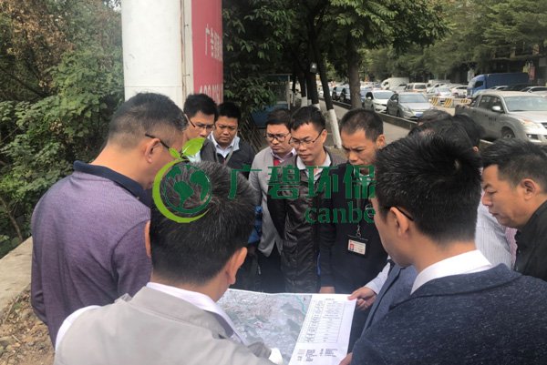 大良街道、順控環(huán)保水務(wù)等領(lǐng)導(dǎo)到金陡涌黑臭水體治理現(xiàn)場(chǎng)視察工作(圖4)